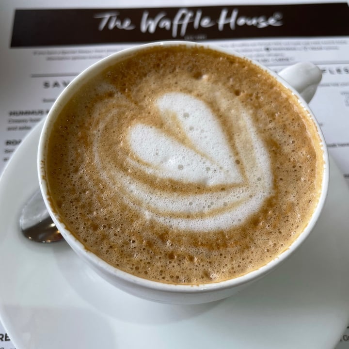 photo of The Waffle House Cappuccino with Soy Milk shared by @sarahjeggle on  29 Sep 2021 - review