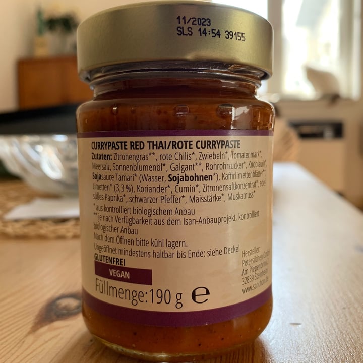photo of Sanchon Currypaste Red Thai shared by @erikah on  26 Jun 2021 - review