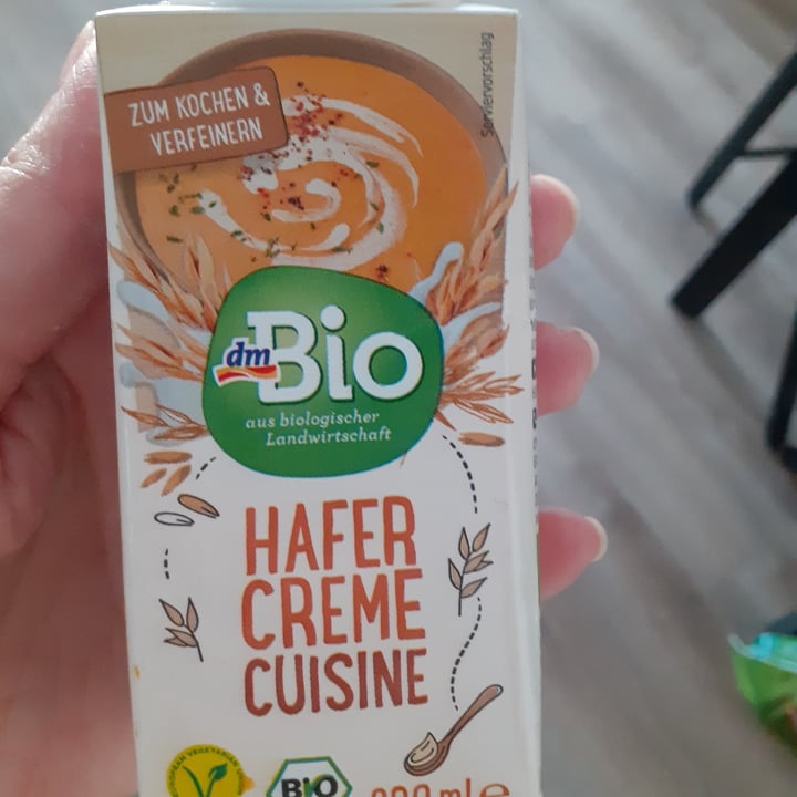 photo of dmBio Hafer Creme Cuisine shared by @vegantonia92 on  10 Mar 2022 - review