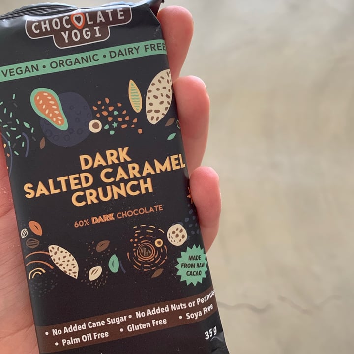 photo of The Chocolate Yogi Dark Salted Caramel Crunch shared by @chelsjearey on  29 Jul 2020 - review