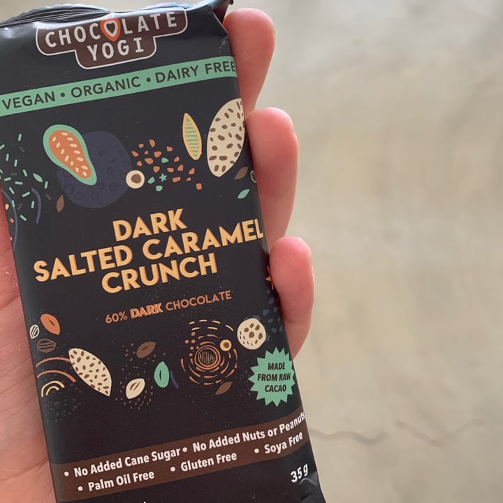 review photo of The Chocolate Yogi Dark Salted Caramel Crunch shared by @chelsjearey on 29 Jul 2020 - review