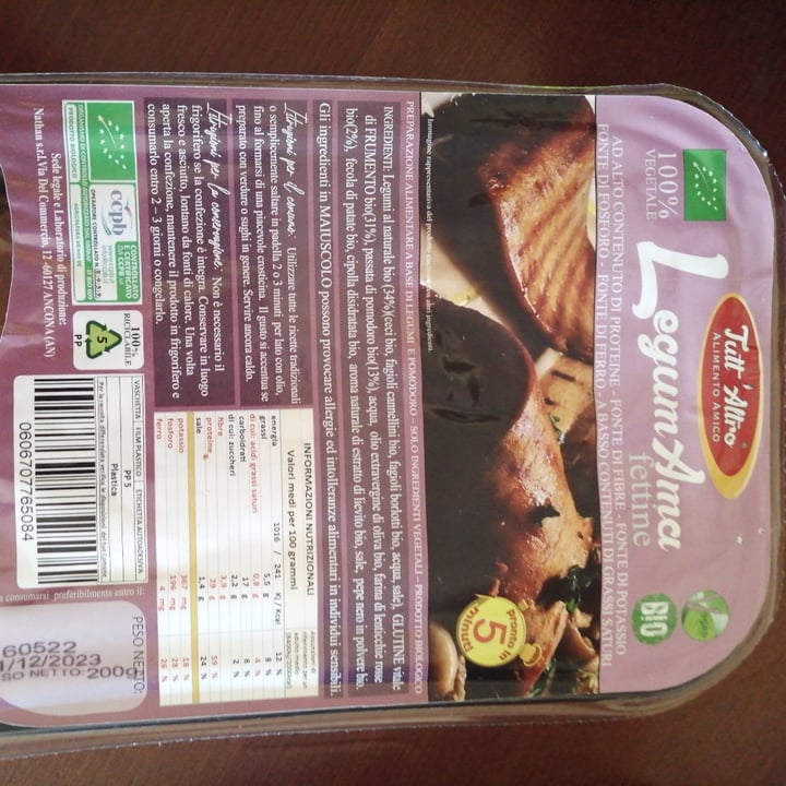 photo of TUTT' ALTRO Alimento Amico LegumAma fettine shared by @minifridaminiminu on  19 May 2022 - review