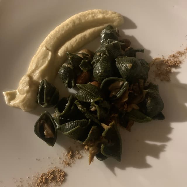 Photo of the dish “Spirulina Corn Pasta”