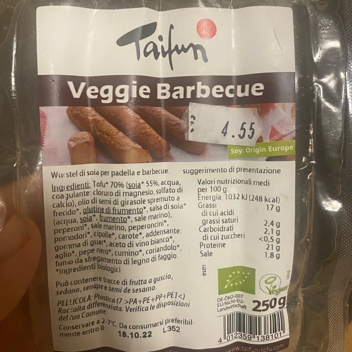 photo of Taifun Veggie Barbecue shared by @biancaeffe on  30 Aug 2022 - review