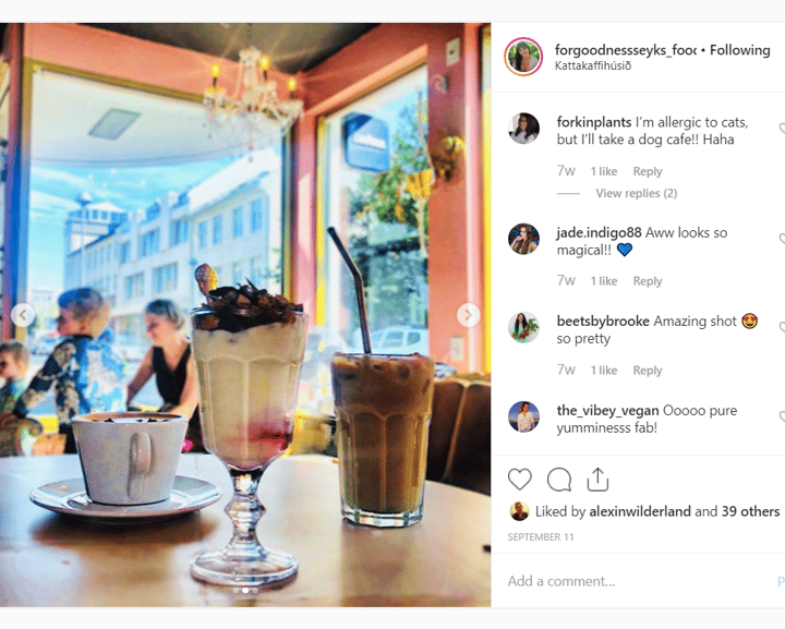 review photo of Kattakaffihúsið Vegan Menu Sampling shared by @forgoodnessseyks on 31 Oct 2019 - review