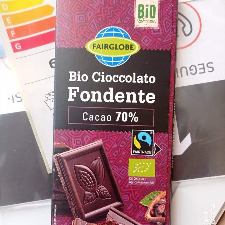 photo of Fairglobe Cioccolato Fondente Cacao 70% shared by @claretta99 on  25 Jan 2022 - review