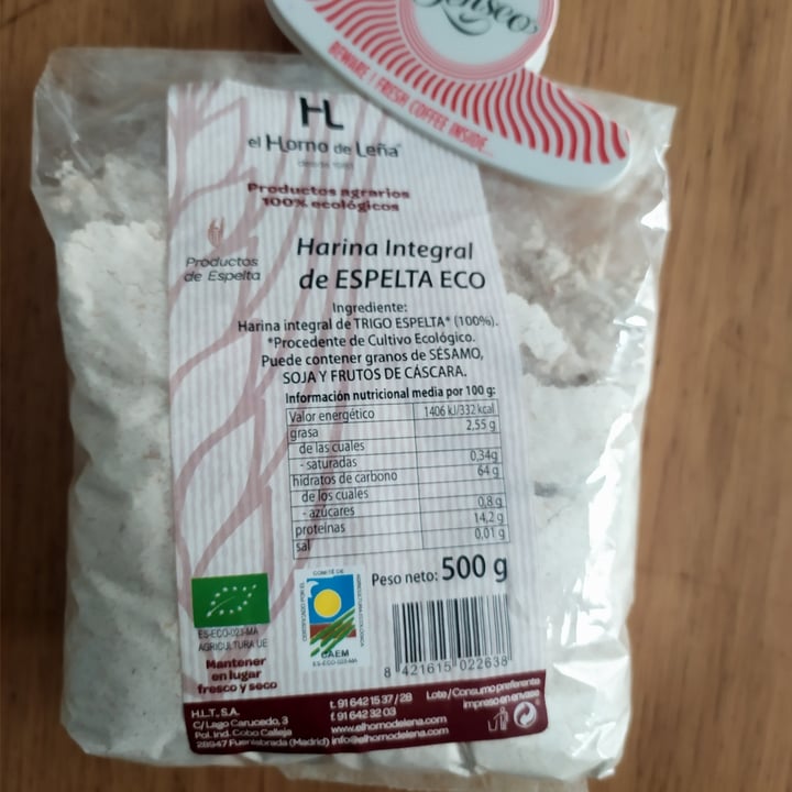 review photo of El Horno de Leña Harina integral de espelta eco shared by @ireneandthecats on 05 Nov 2021 - review