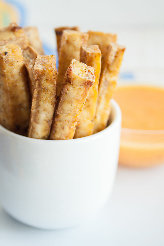 baked tofu fries