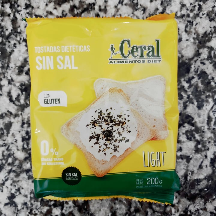 photo of Ceral Alimentos Diet Tostadas dietéticas sin sal shared by @maripau on  02 Aug 2022 - review