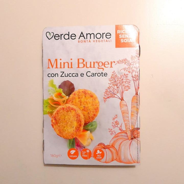 photo of Verde Amore Mini Burger con Zucca e Carote shared by @totoro on  10 Jun 2021 - review