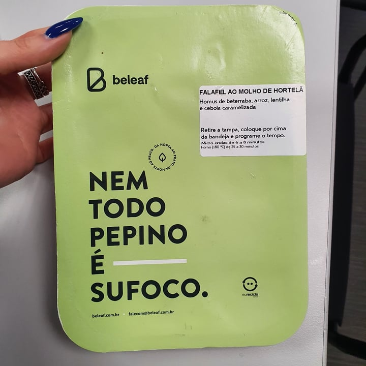 review photo of Beleaf Falafel Ao Molho De Hortelã shared by @tati8r on 15 Jul 2021 - review