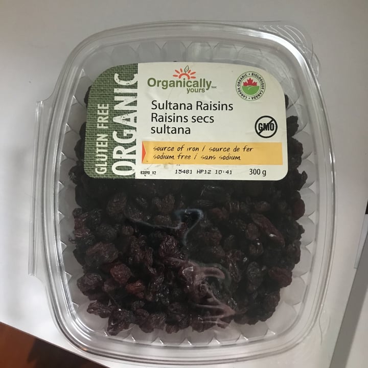photo of Organically Yours Sultana Raisins shared by @czettle on  08 Jun 2021 - review