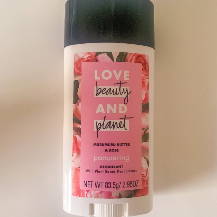 photo of Love Beauty and Planet Murumuru Butter & Rose Deodorant shared by @jordaneatsplants on  20 Jan 2021 - review