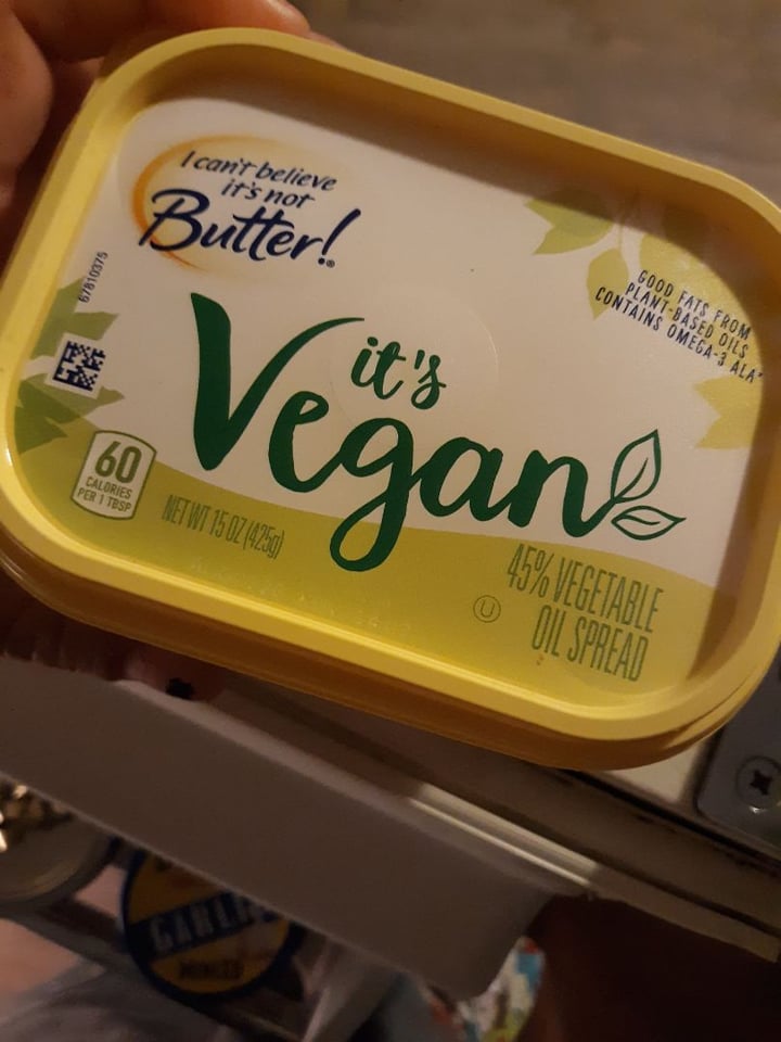 review photo of I Can't Believe It's Not Butter! I Cant Believe Its Not Butter! It’s Vegan (45% Vegetable Oil Spread) shared by @theanxiousvegan on 21 Mar 2020 - review