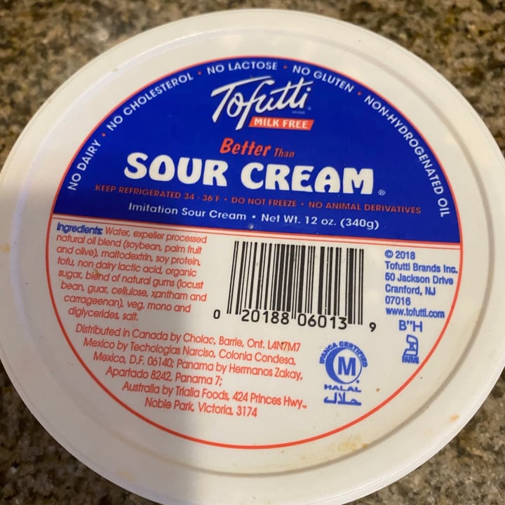 photo of Tofutti Better than Sour Cream shared by @genellep on  26 Feb 2021 - review