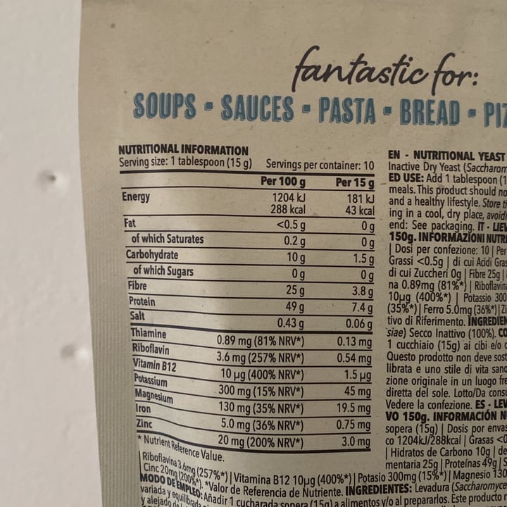 photo of Prozis Nutritional Yeast shared by @aleatoria on  21 Jan 2023 - review
