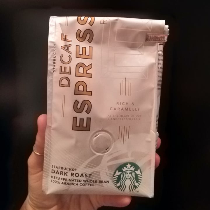 photo of Starbucks Decaf espresso shared by @amebasinvasoras on  14 May 2021 - review