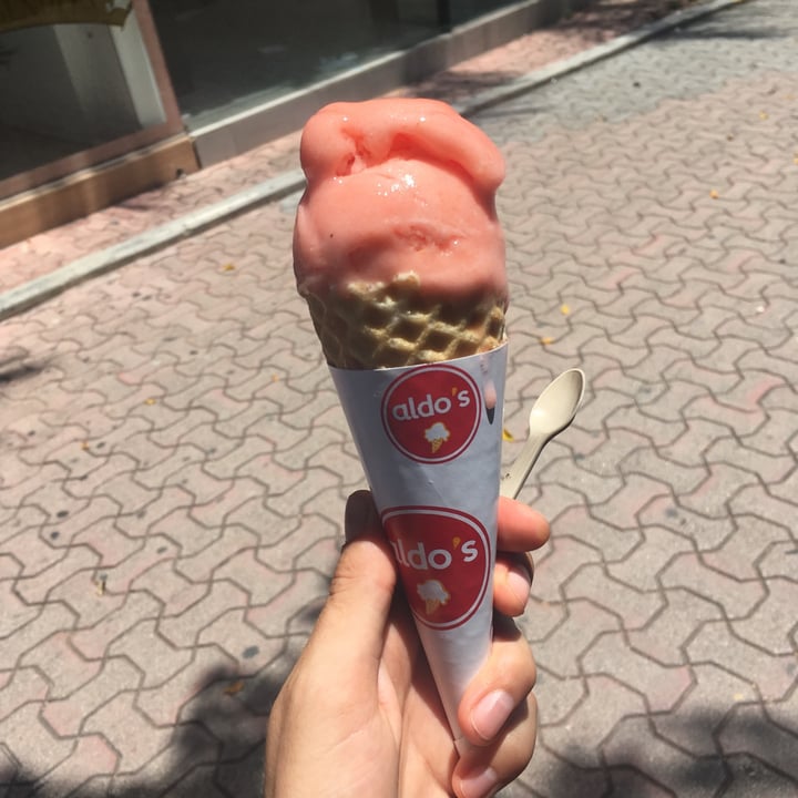 photo of Aldo's Italian gelato Guava Gelado shared by @vgntraveler on  17 Sep 2020 - review