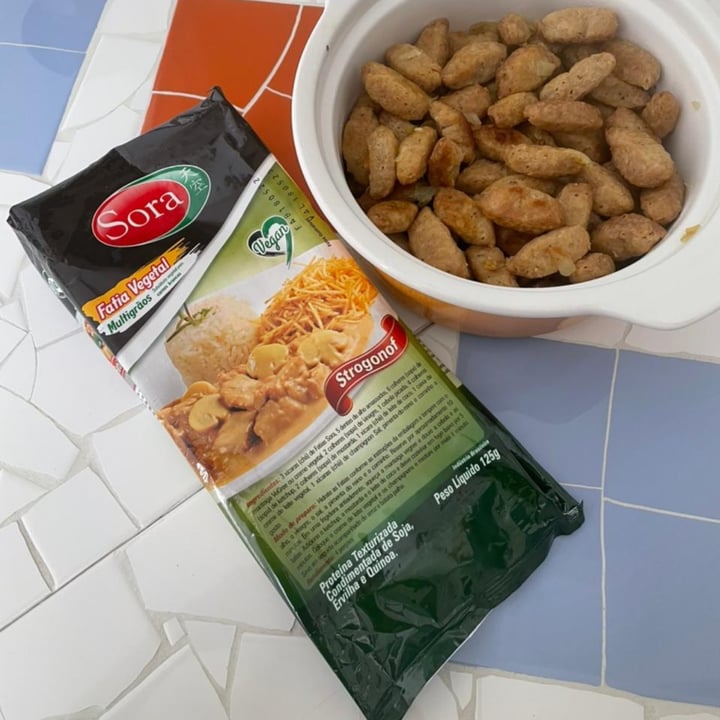 photo of Sora Fatias de carne vegetal para Strogonoff- 125g shared by @rajahanna on  06 Aug 2022 - review