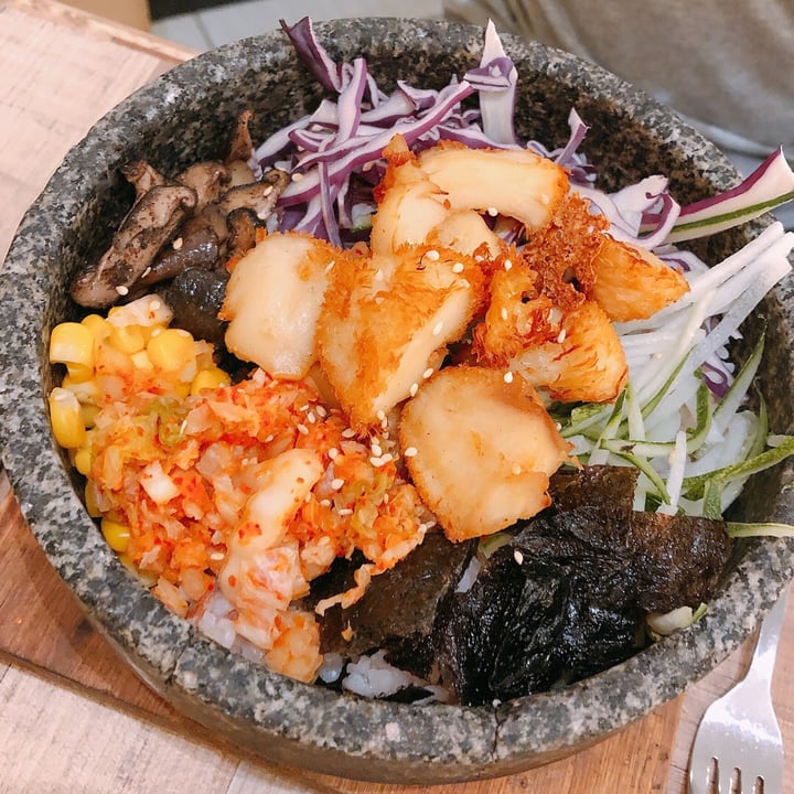review photo of Nature Cafe Lion's Mane Mushroom Korean Bibimbap shared by @cat on 20 Aug 2019 - review