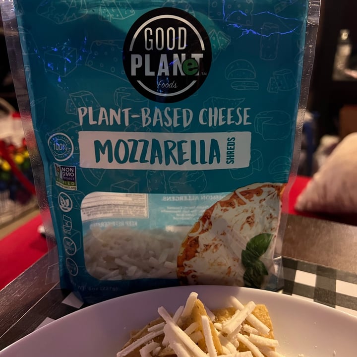 photo of Good Planet Foods Plant-based Cheese Mozzarella Shreds shared by @ksvegan17 on  25 Apr 2022 - review