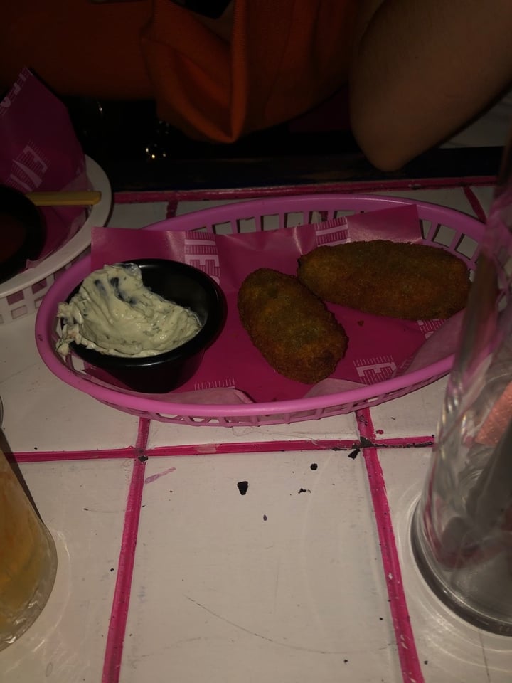 review photo of Evie's Disco Diner Jalapeño Poppers shared by @veggiewings on 11 Mar 2020 - review