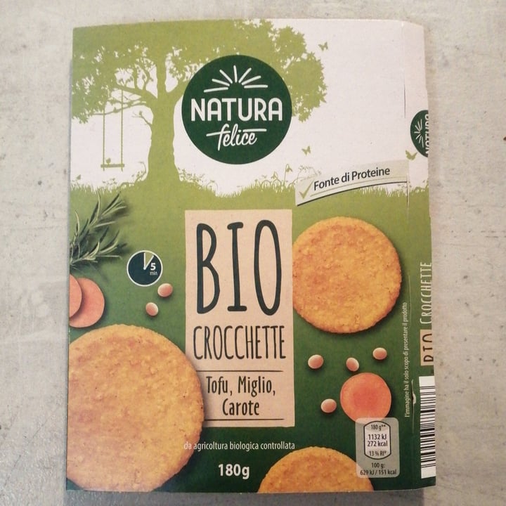photo of Natura Felice Bio Crocchette Tofu Miglio Carote shared by @valez on  09 Feb 2022 - review