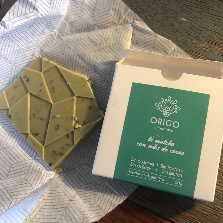 review photo of Origo Chocolate de té matcha con nibs de cacao shared by @rbtinez15 on 10 Jun 2021 - review