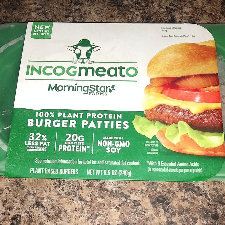 photo of MorningStar Farms Incogmeato Burger shared by @mireyacr on  12 Dec 2020 - review