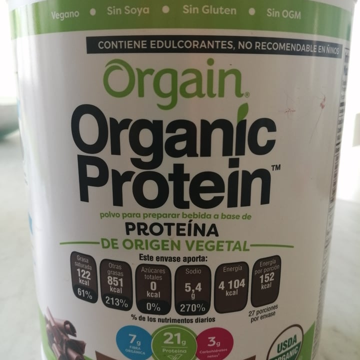 photo of Orgain Creamy Chocolate Fudge Organic Protein Plant Based Protein Powder shared by @vegforhealth1 on  10 Jun 2021 - review