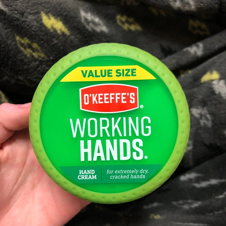 photo of O’KEEFFE’S Working Hands shared by @vegannorteno on  22 Jan 2021 - review