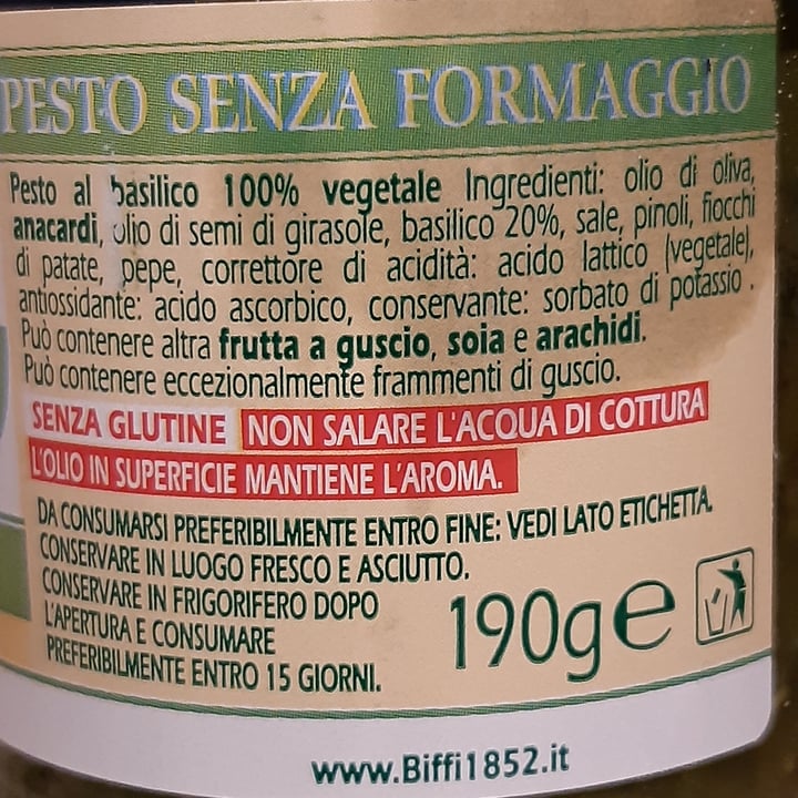 photo of Biffi Pesto 100% Vegetale shared by @misswl73 on  27 Jun 2022 - review