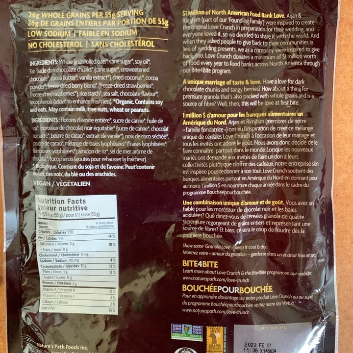 photo of Nature’s Path Organic granola shared by @vjaymama on  23 Aug 2022 - review