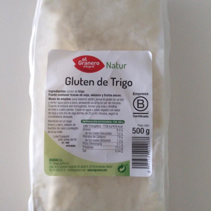 photo of El Granero Integral Gluten De Trigo shared by @oskar1995 on  25 Dec 2020 - review