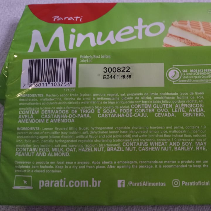 photo of Parati Wafer Com Recheio Sabor Limão shared by @hioinc on  15 Dec 2021 - review