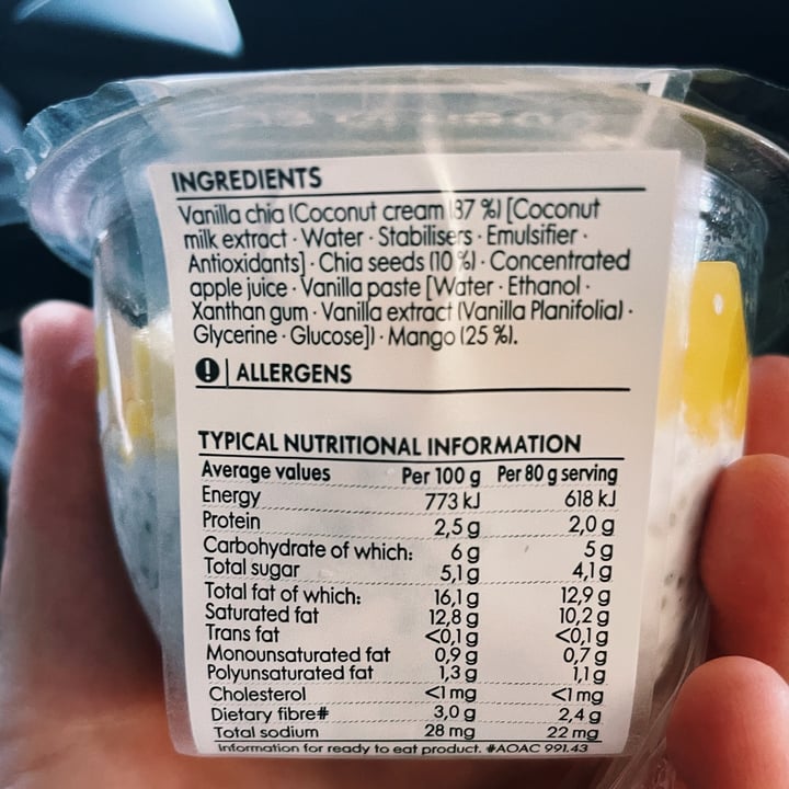 photo of Woolworths Food Coconut, Mango and Chia Pot shared by @rootingforginger on  01 May 2021 - review