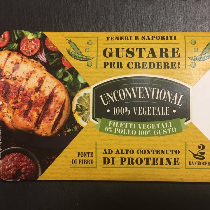 photo of Unconventional Filetti Vegetali 0% Pollo 100% Gusto - Plant Based Fillet shared by @zoeciep on  09 Apr 2022 - review
