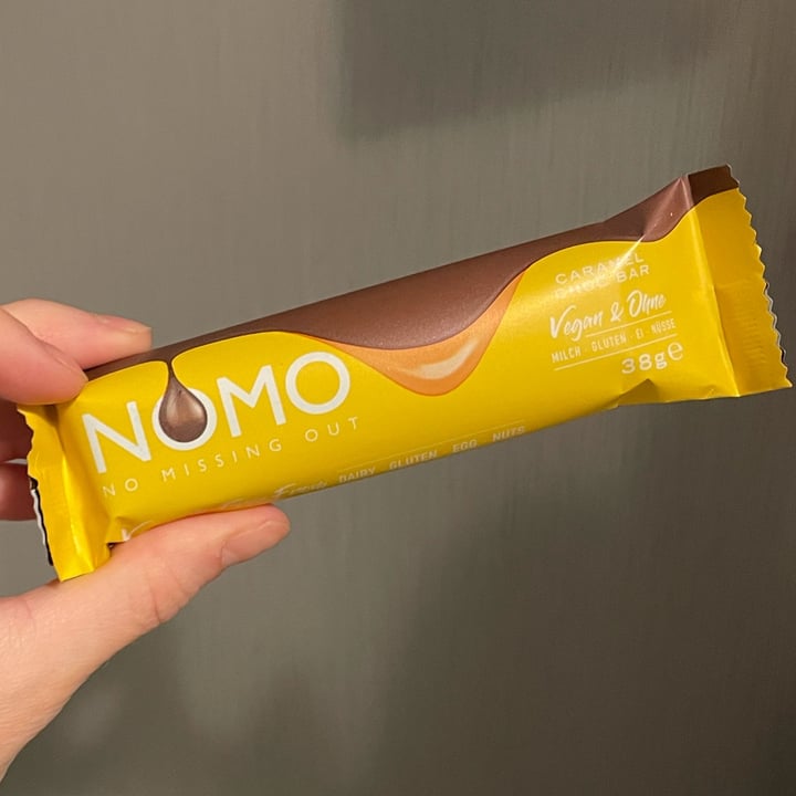 photo of NOMO Caramel Chocolate Bar shared by @fbradaschia on  11 Apr 2022 - review