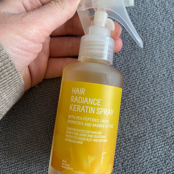 photo of Freshly Cosmetics Hair radiance keratin spray shared by @frantispecista on  02 Apr 2022 - review