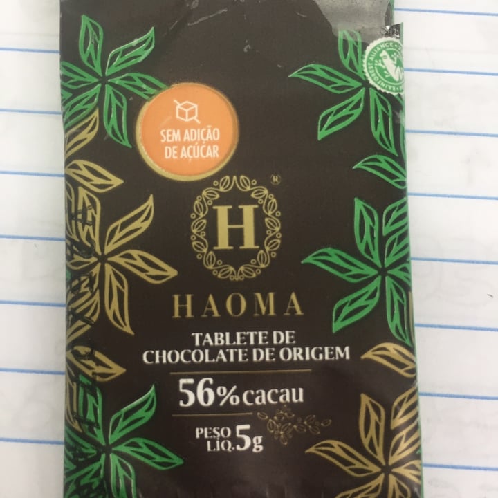 photo of Haoma Barra de chocolate 56% cacau shared by @abillon03 on  15 Aug 2022 - review