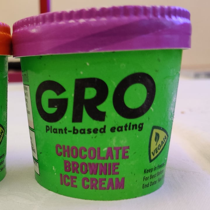 photo of GRO Chocolate brownie ice cream shared by @cr0vegan on  24 Mar 2021 - review