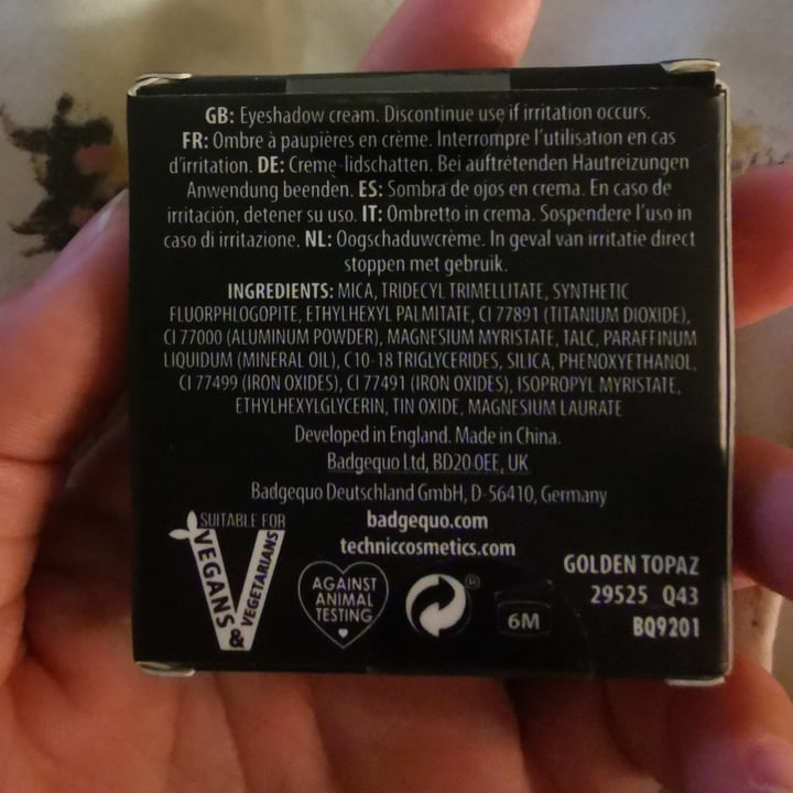 review photo of Technic diamond shine eyeshadow cream shared by @hannahfaye on 14 Jul 2022 - review