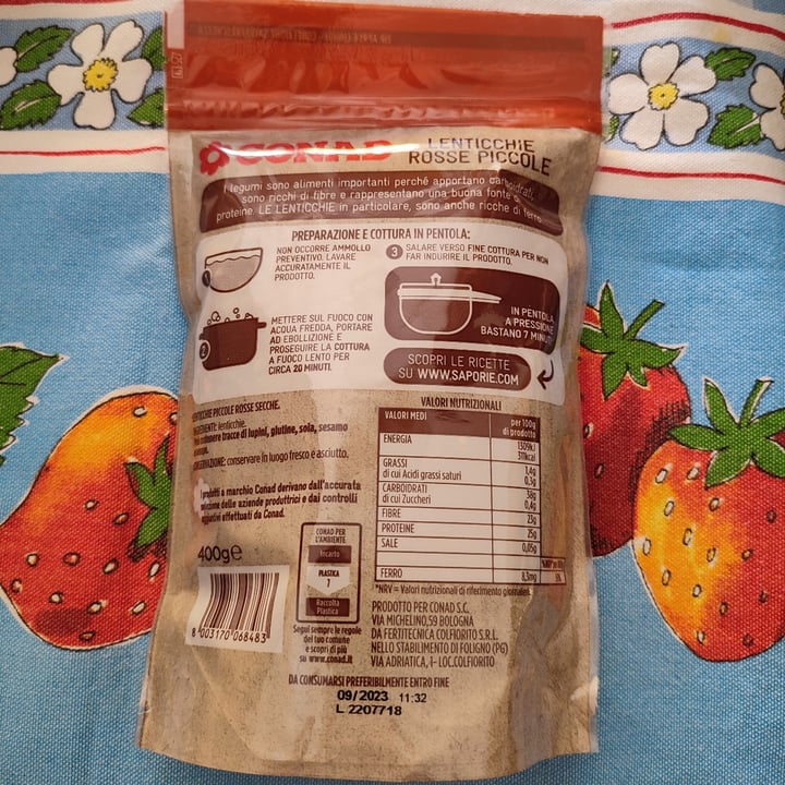 photo of Conad Lenticchie Rosse Piccole shared by @tiagocook92 on  14 Apr 2022 - review