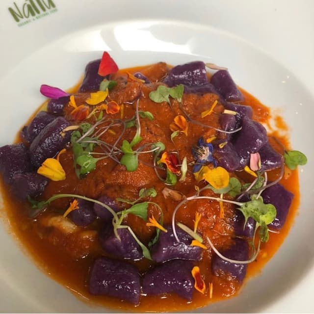 Photo of the dish “Nhoque de batata doce e molho de tomate natural”