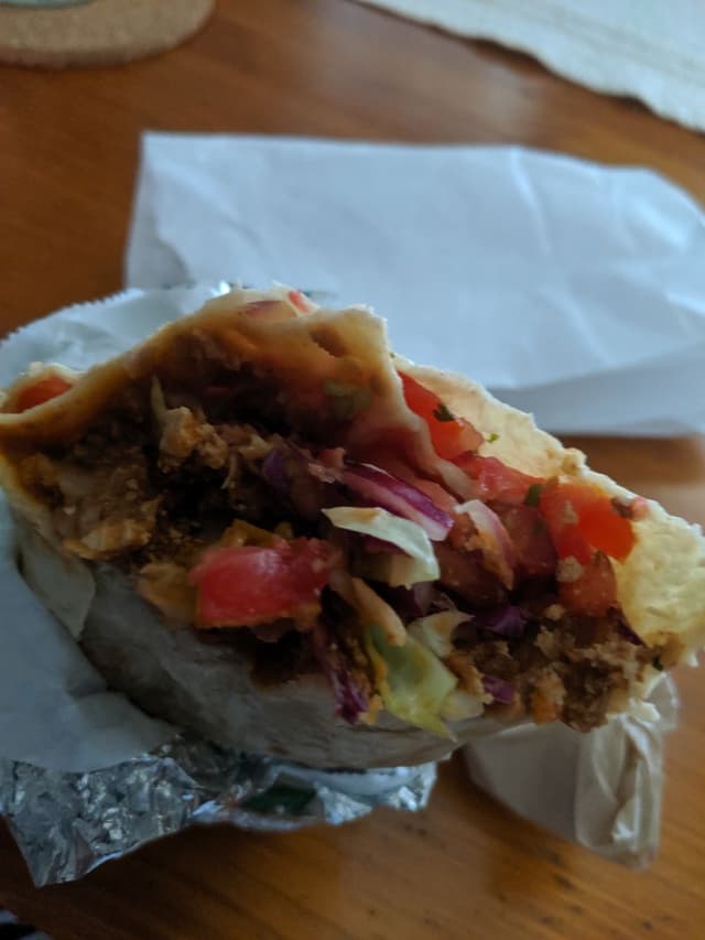 Foto del plato “Vegan breakfast burrito”