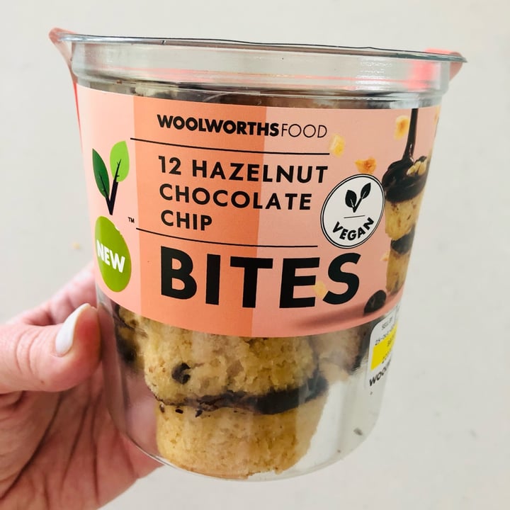 photo of Woolworths Food 12 hazelnut chocolate chip bites shared by @kirstent on  23 Oct 2022 - review