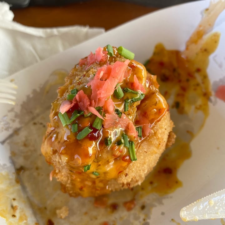 review photo of Vegan Goods Market Mac and cheese ball shared by @manoshapiro on 04 Mar 2022 - review