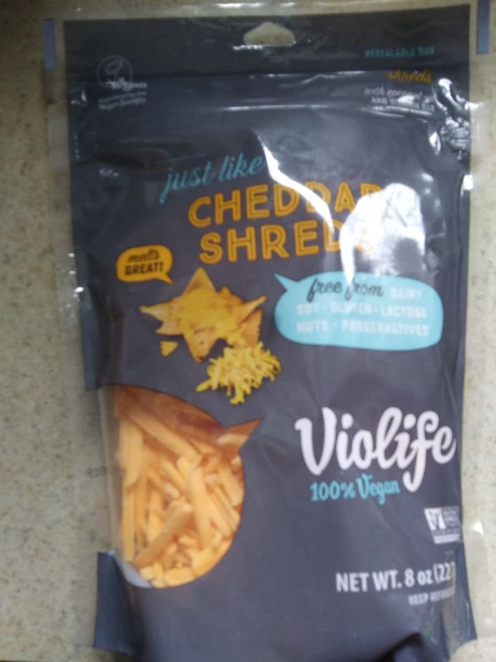 photo of Violife Cheddar Shreds shared by @annesemenak on  30 Jun 2019 - review