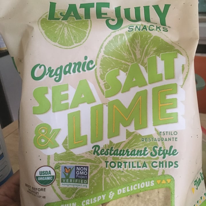 photo of Late July Snacks Sea Salt & Lime shared by @cadelovesanimals14 on  31 Aug 2020 - review