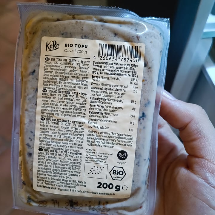 review photo of Koro Bio Tofu Olive shared by @fabinardo on 18 Aug 2022 - review